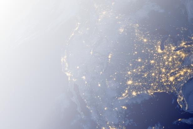 View of the US from space