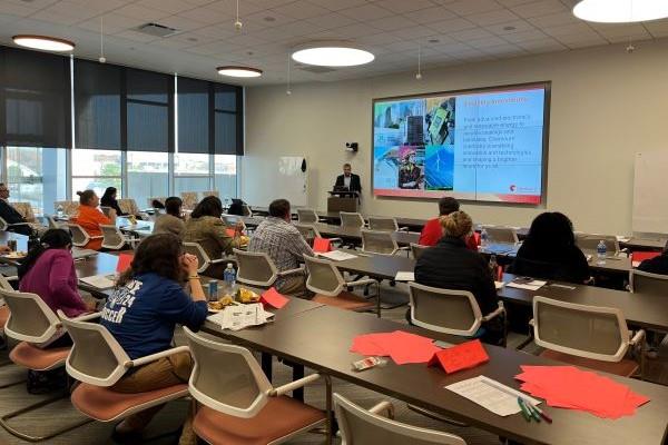 students learning about STEM practices for sustainability