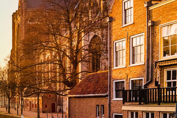 Buildings along a road