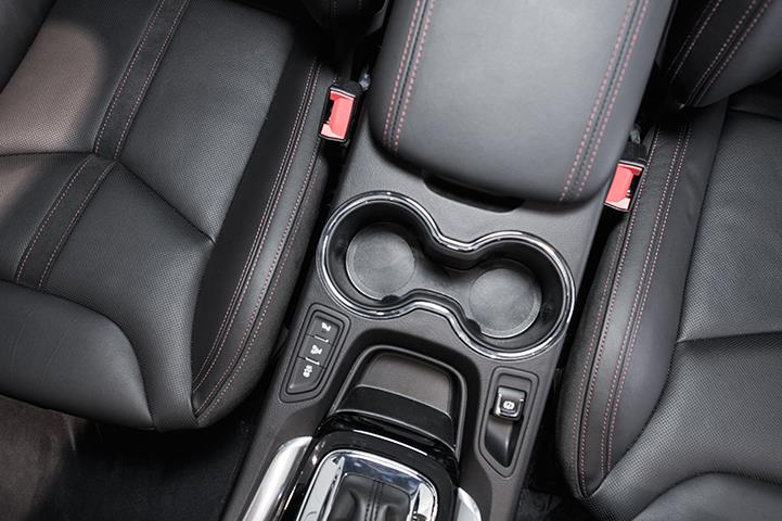 top view of black leather car