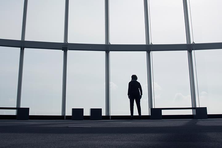 looking our airport big window
